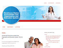 Tablet Screenshot of morehousechoiceacoes.org